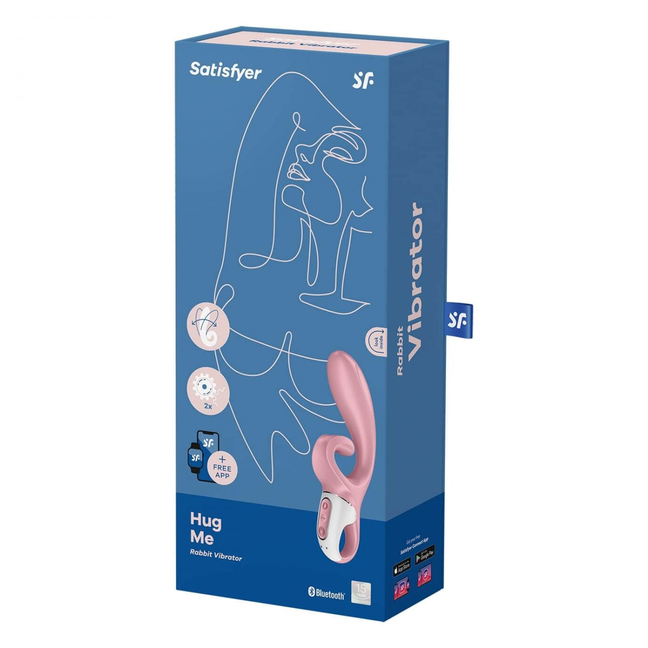 Satisfyer Hug Me - okos csiklókaros vibrátor (pink)