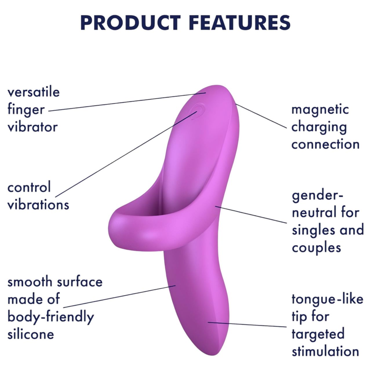 Satisfyer Bold Lover - akkus, vízálló ujj vibrátor (pink)