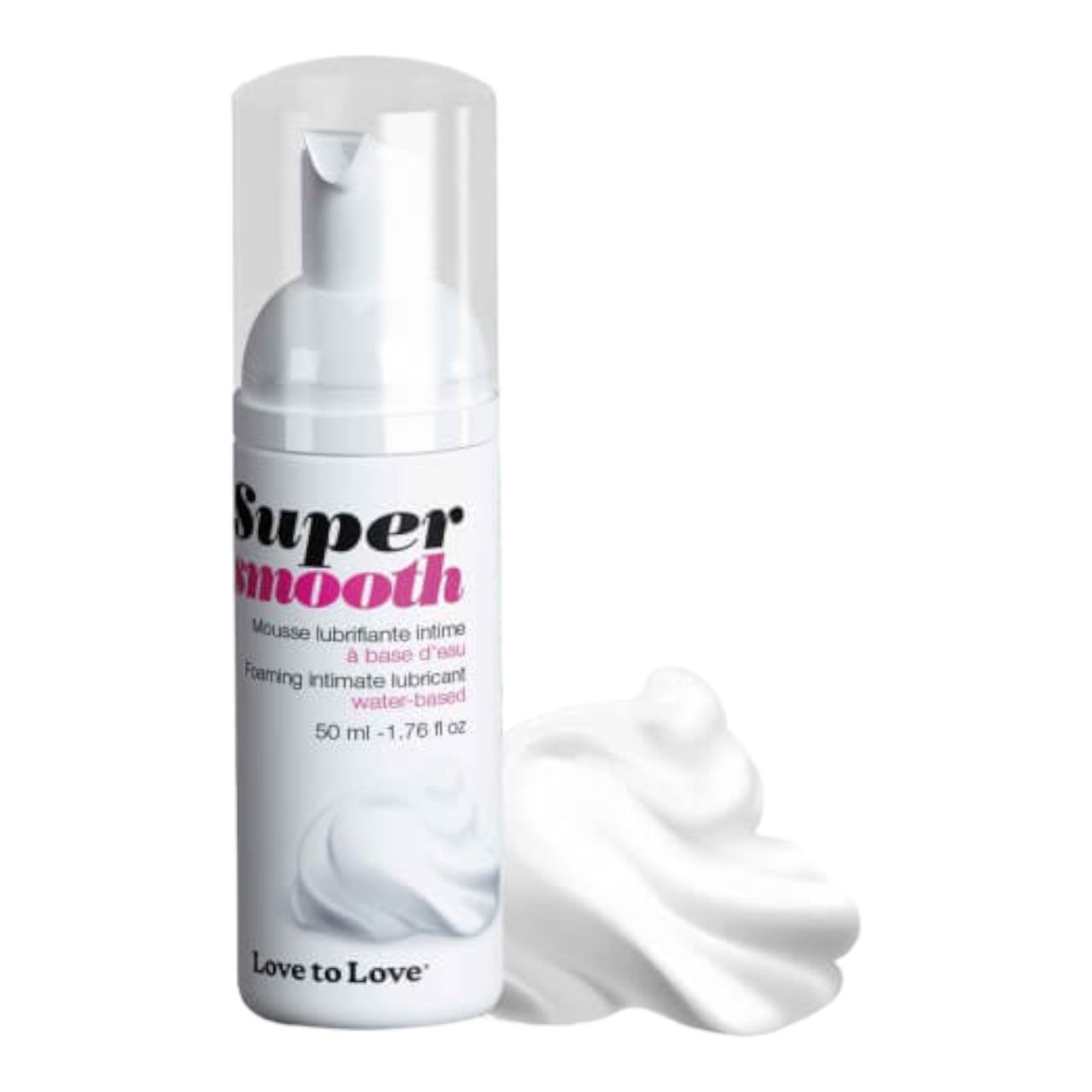 Love to Love Super Smooth - vízbázisú síkosító hab (50ml)