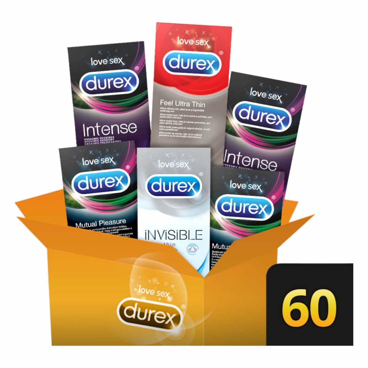 Durex Premium - extra élvezet óvszer csomag (6 x 10db)