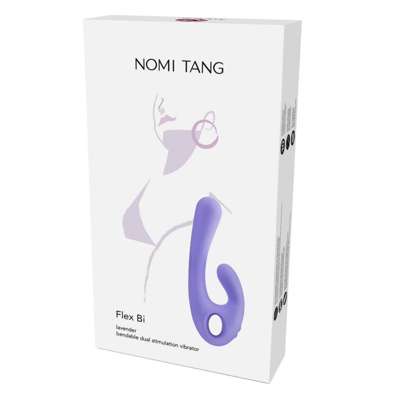 Nomi Tang Flex Bi - akkus, csiklókaros vibrátor (lila)