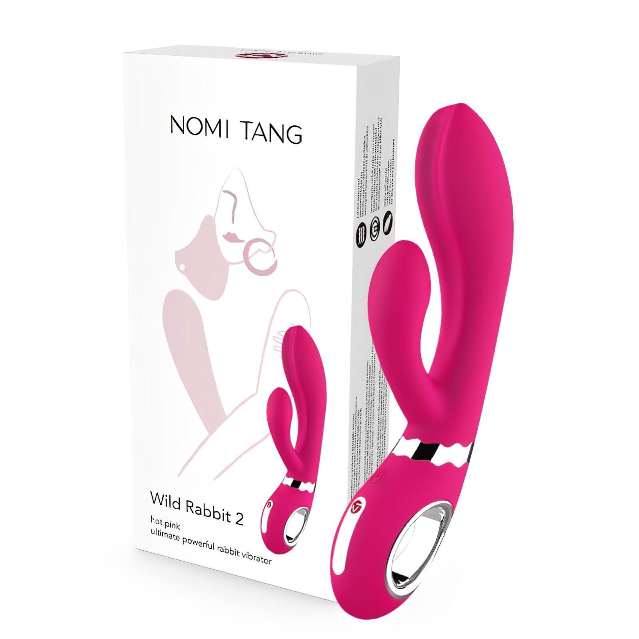 Nomi Tang - akkus, csiklókaros G-pont vibrátor (pink)