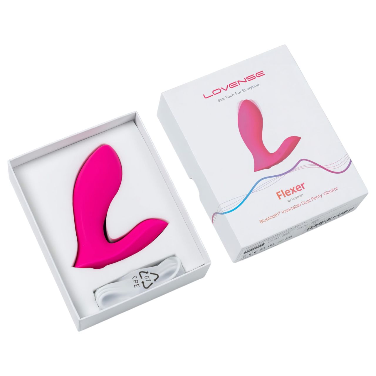 LOVENSE Flexer Panty - akkus 2in1 vibrátor (pink)