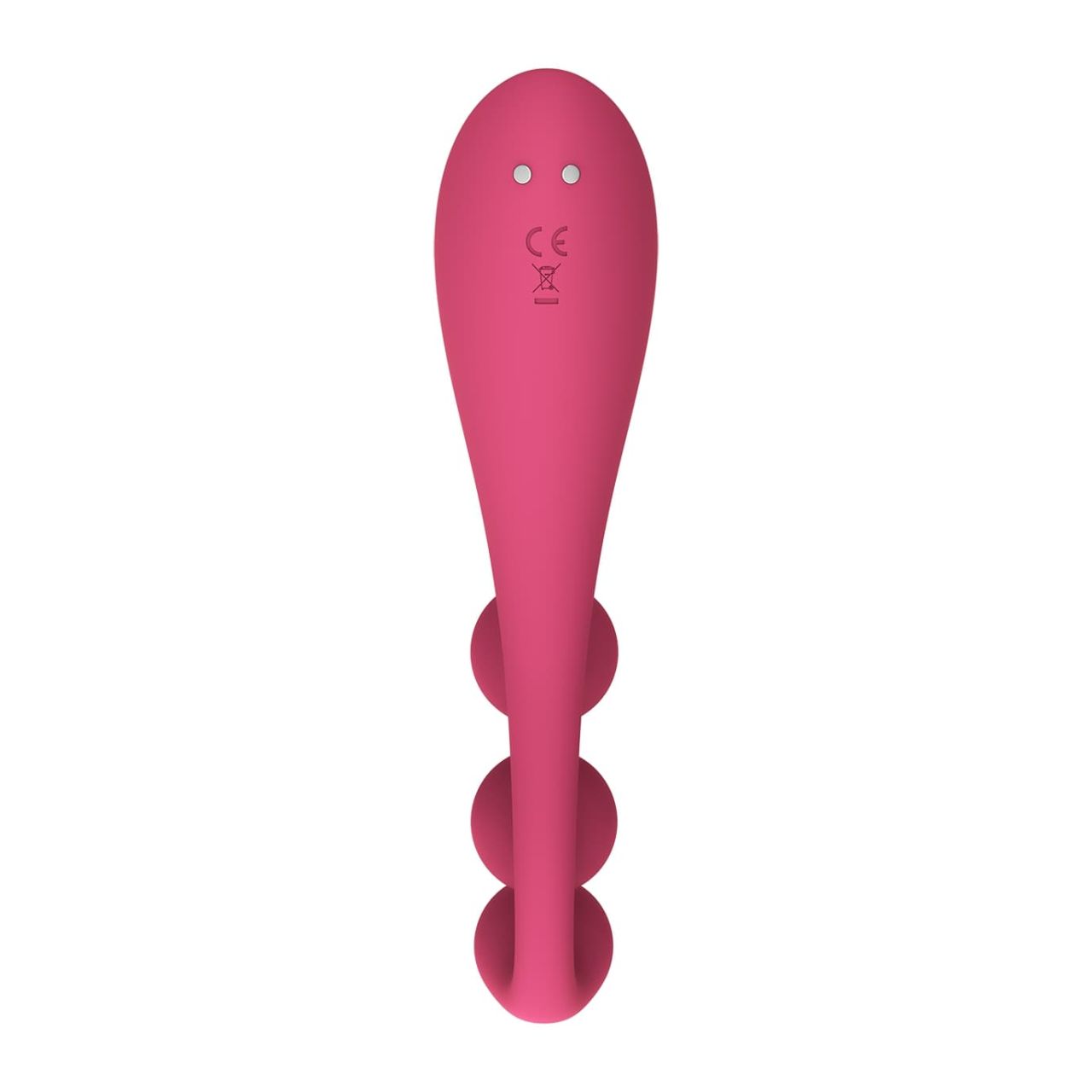 Satisfyer Tri Ball 1 - akkus, multifunkciós vibrátor (piros)