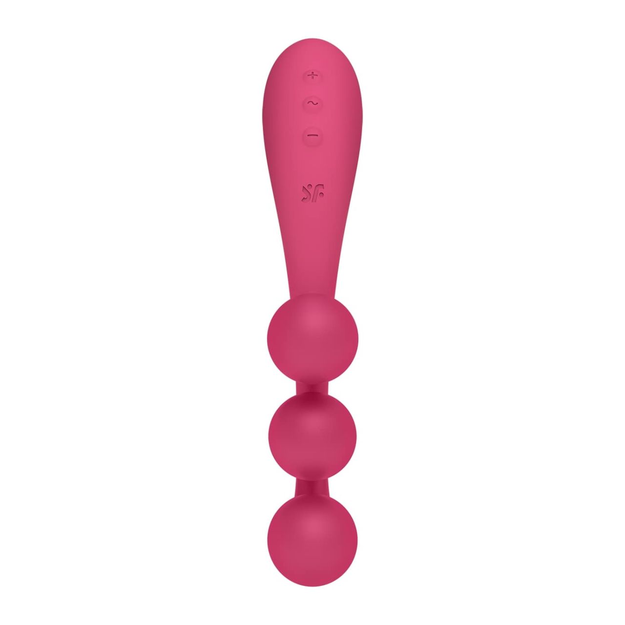 Satisfyer Tri Ball 1 - akkus, multifunkciós vibrátor (piros)