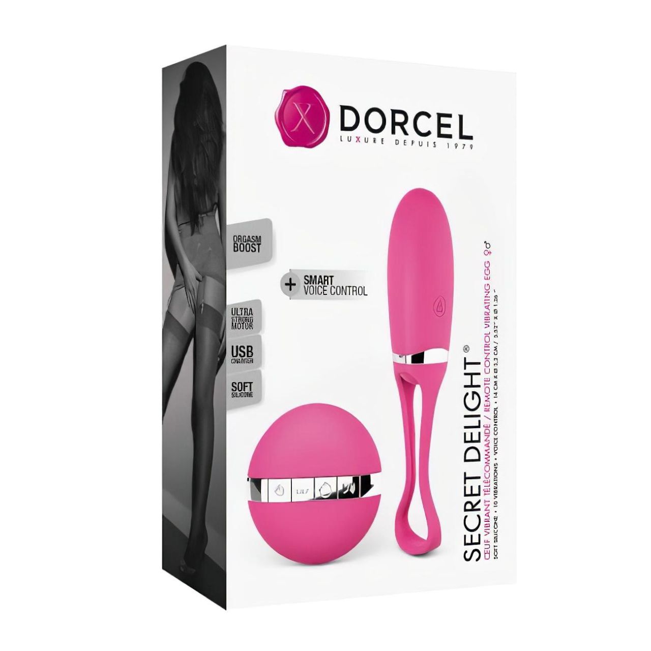 Dorcel Secret Delight - akkus, rádiós vibrotojás (pink)