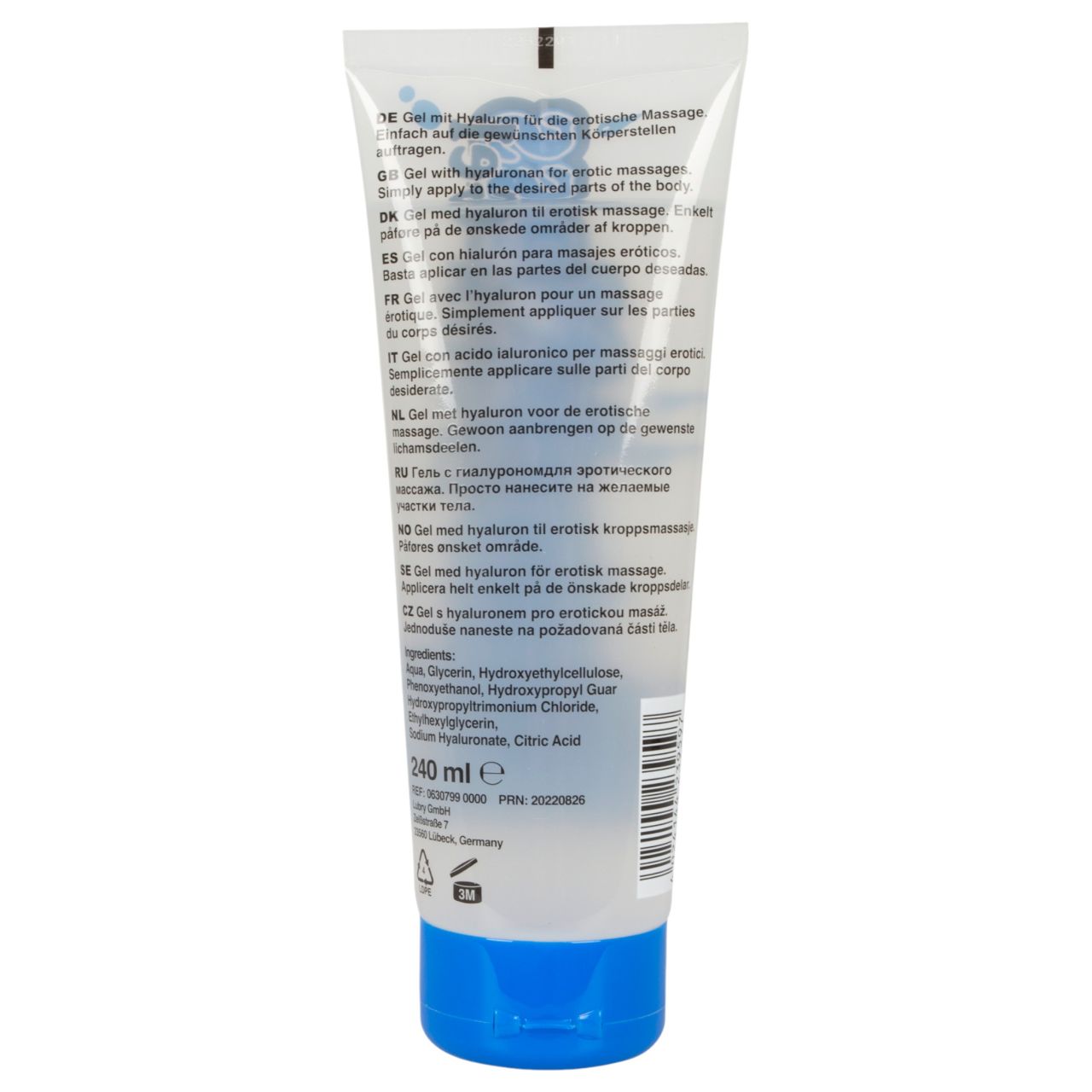 KlatschNass - hyaluronos vízbázisú síkosító (240ml) KlatschNass - hyaluronos vízbázisú síkosító (240ml)