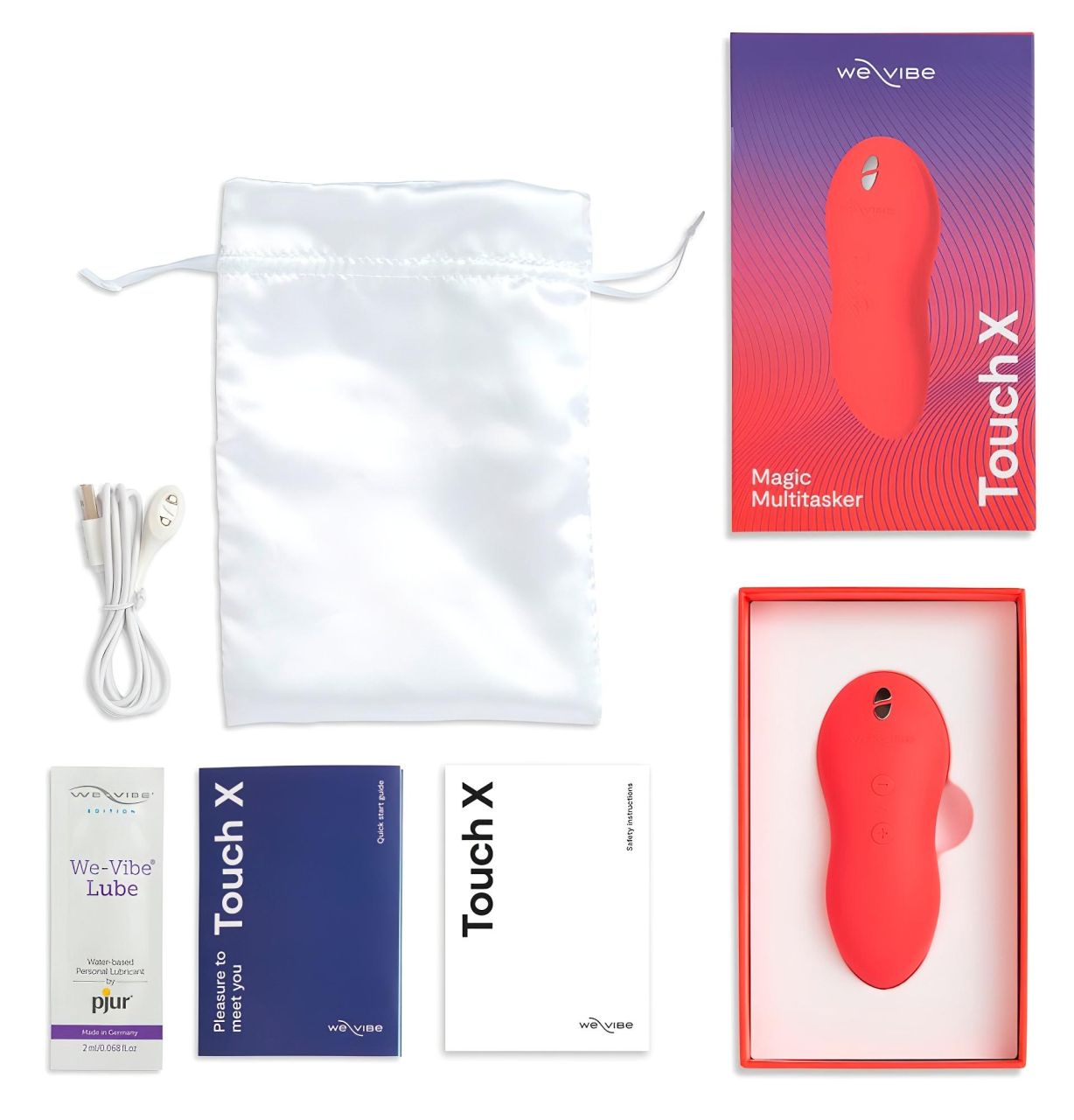 We-Vibe Touch X - akkus, vízálló csiklóvibrátor (korall)