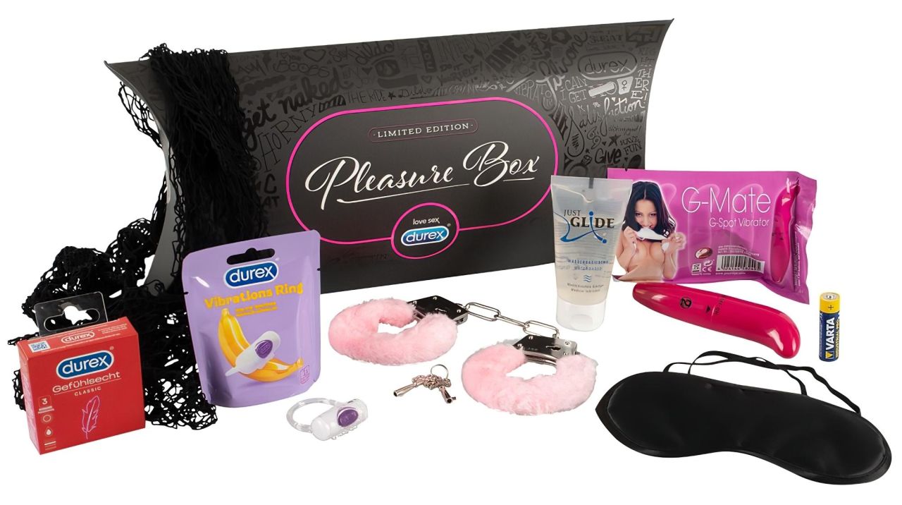 DUREX Pleasure Box - vibrátoros szett (8 részes)