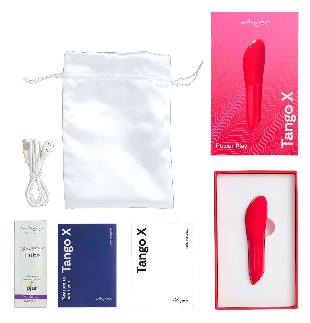 We-Vibe Tango X - akkus, vízálló rúdvibrátor (korall)