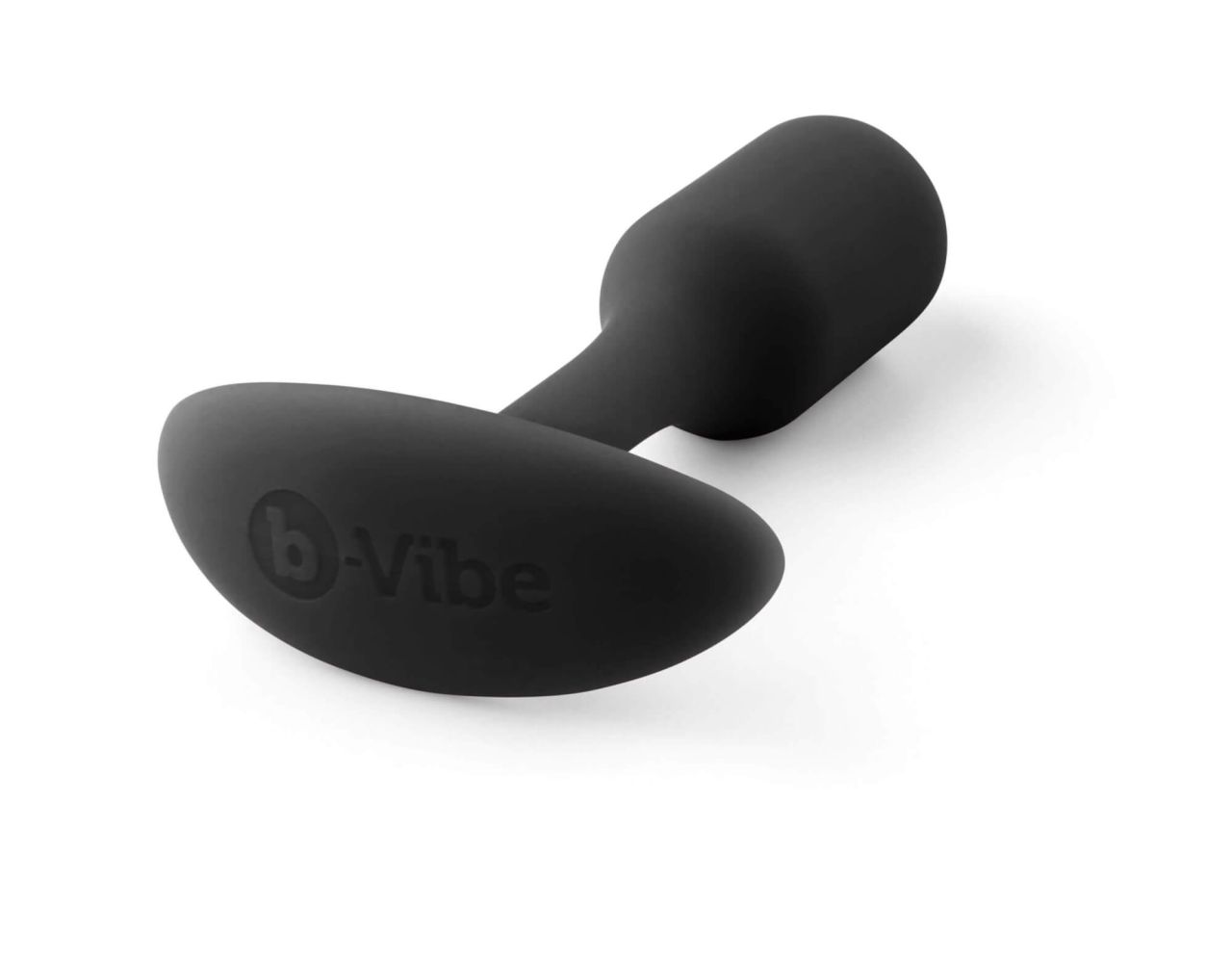 b-vibe Snug Plug 1 - anál dildó belső súllyal (55g) - fekete