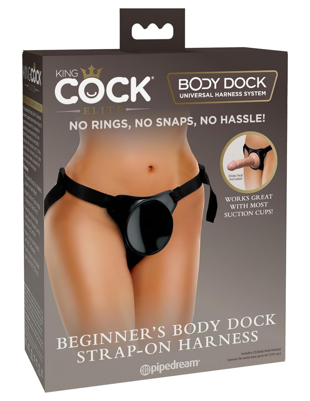 King Cock Elite Beginner's Body Dock - felcsatolható alsó (fekete)