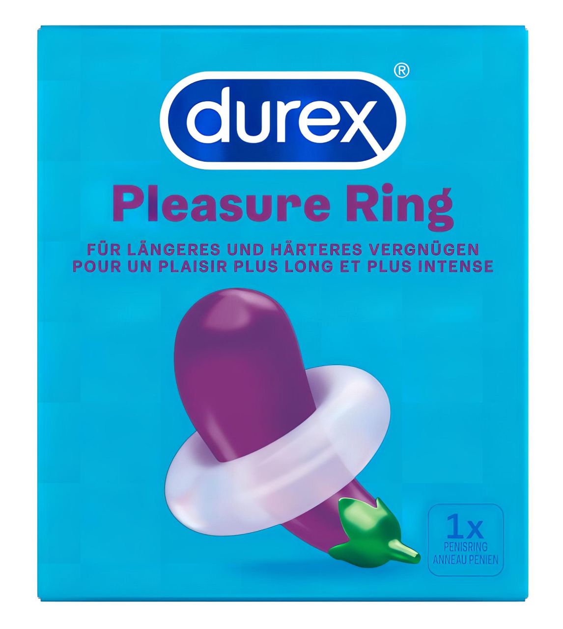 Durex Pleasure Ring - péniszgyűrű (áttetsző)