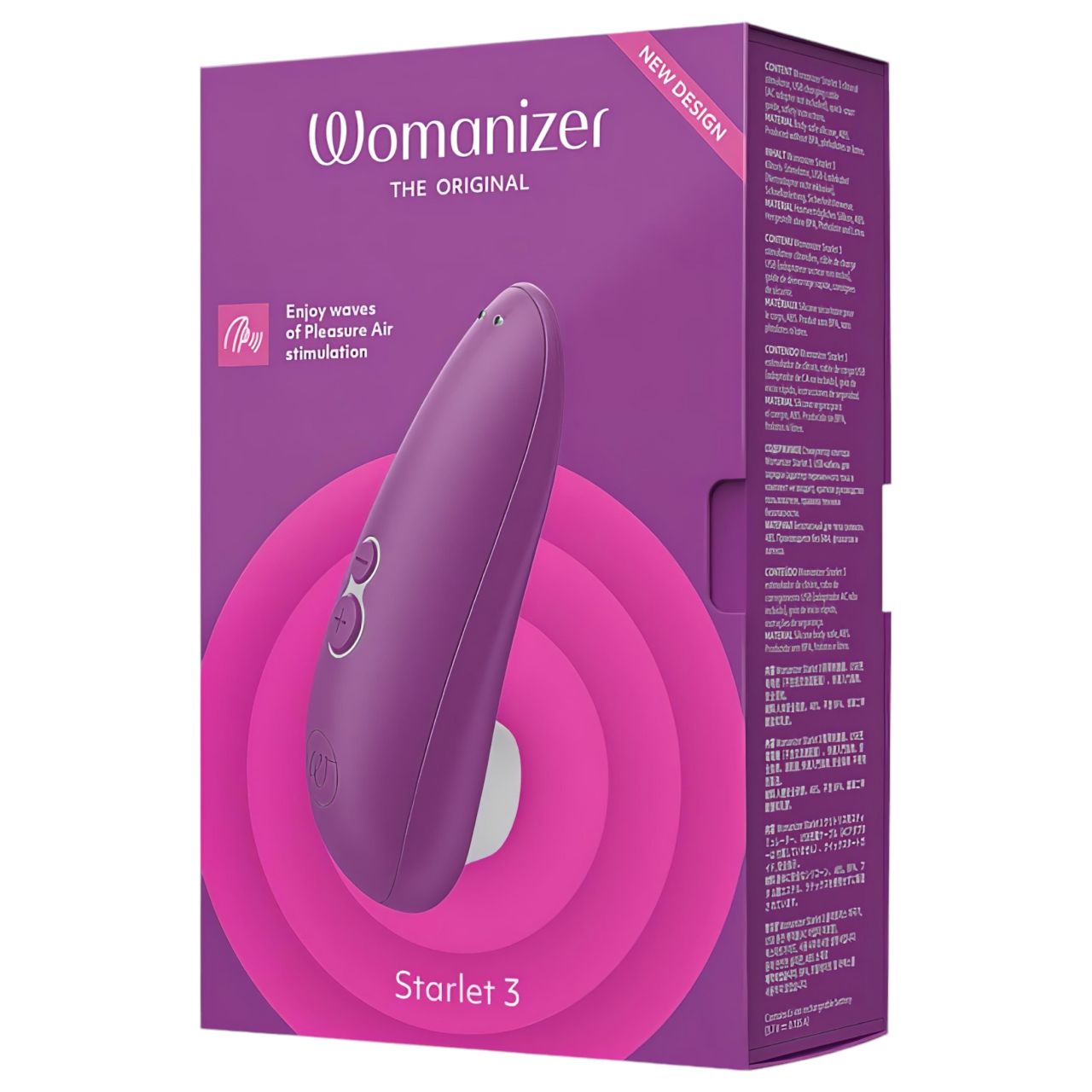 Womanizer Starlet 3 - léghullámos csiklóizgató (lila)