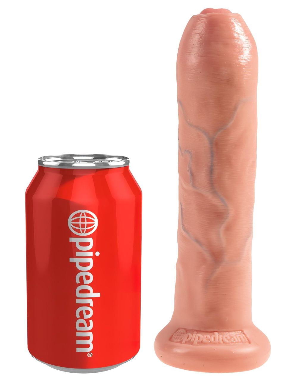 King Cock 7 - élethű dildó (18cm) - natúr