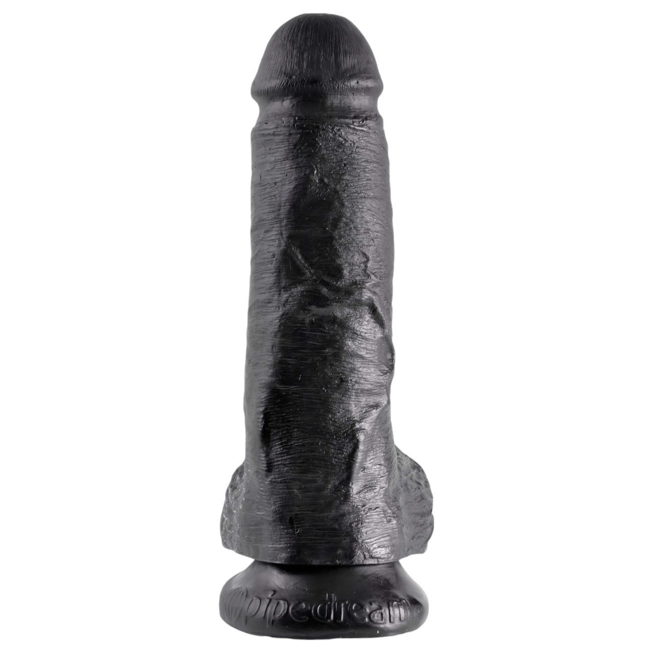 King Cock 8 herés dildó (20 cm) - fekete