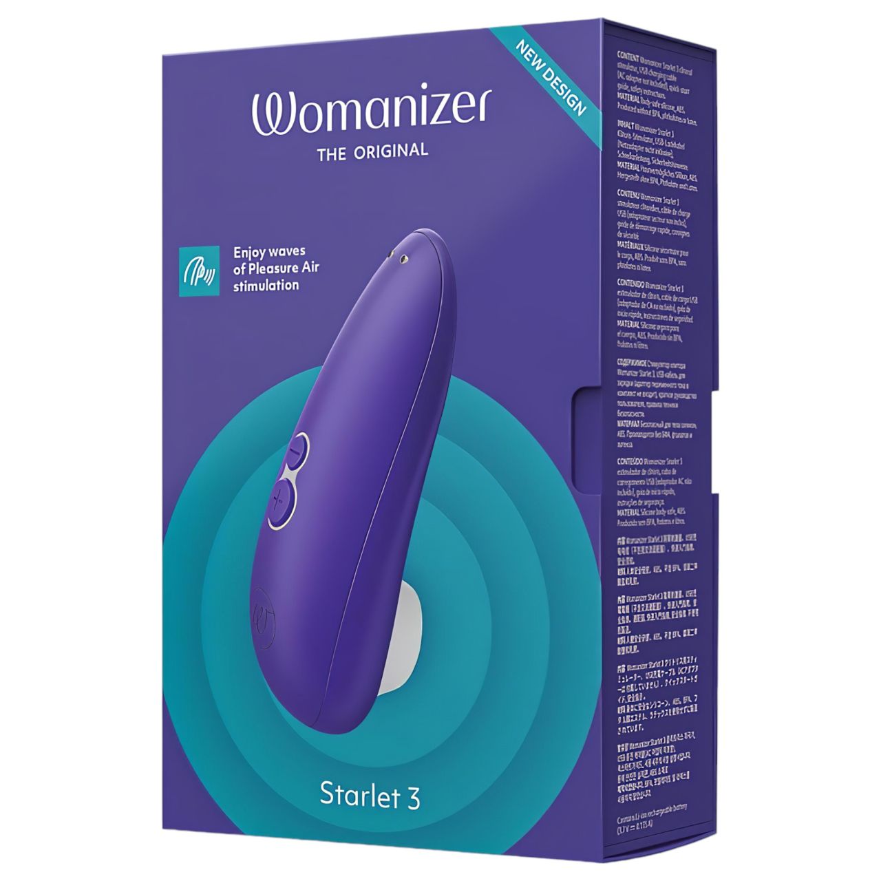 Womanizer Starlet 3 - léghullámos csiklóizgató (kék)