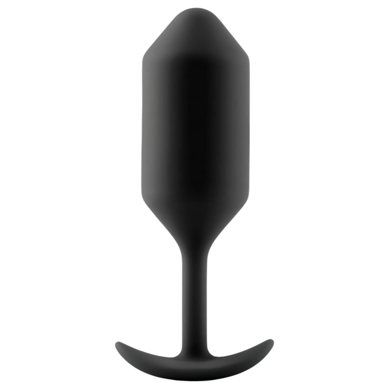 b-vibe Snug Plug 3 - dupla golyós anál dildó (180g) - fekete