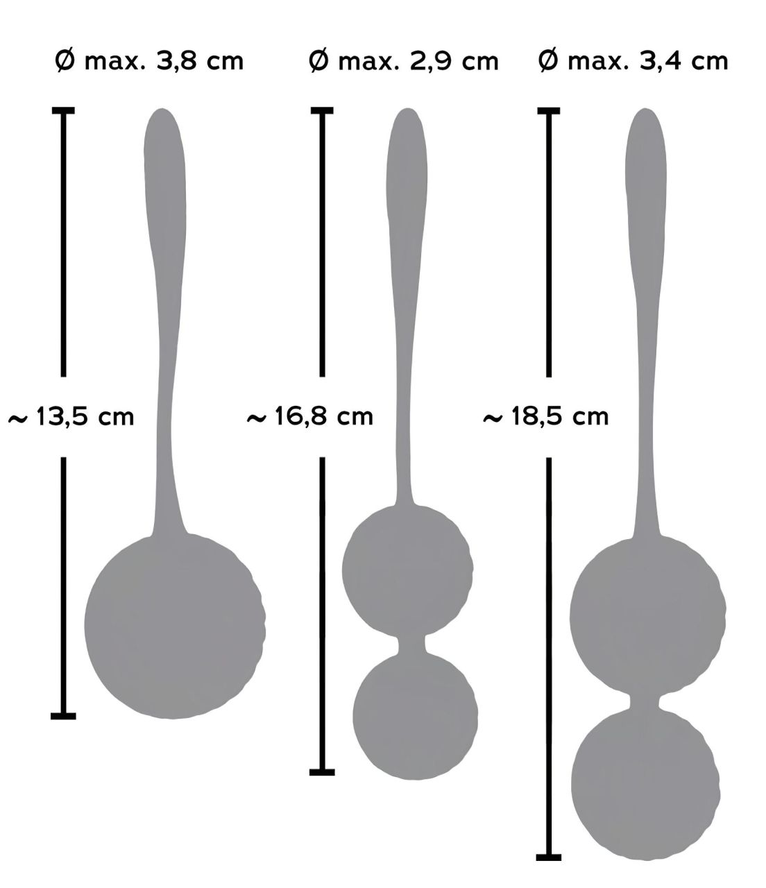 SMILE 3 Kegel - gésagolyó szett - lila (3 részes)