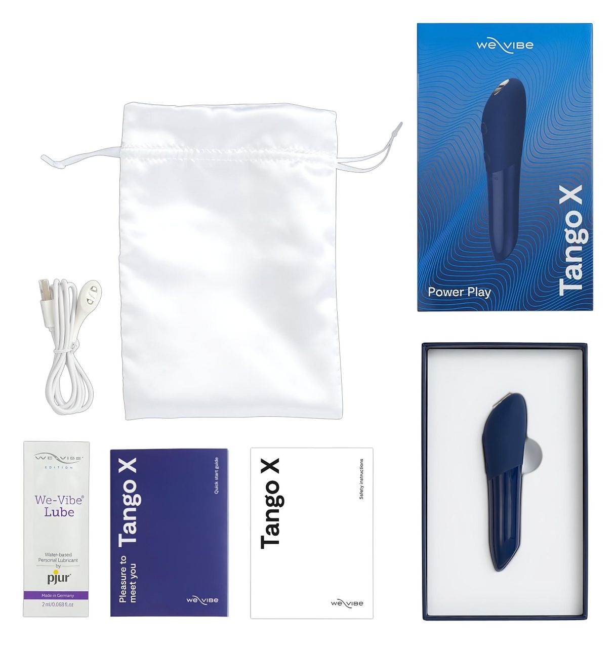 We-Vibe Tango X - akkus, vízálló rúdvibrátor (királykék)