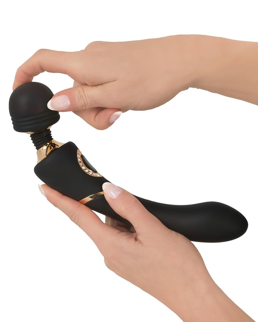 Cleopatra Wand - akkus, vízálló masszírozó vibrátor (fekete) Cleopatra Wand - akkus, vízálló masszírozó vibrátor (fekete)