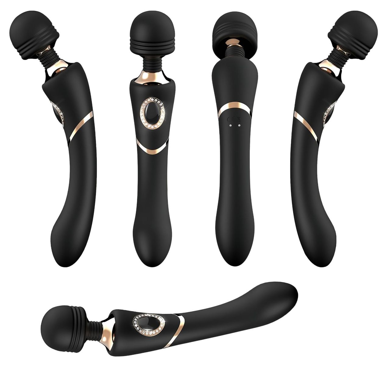 Cleopatra Wand - akkus, vízálló masszírozó vibrátor (fekete) Cleopatra Wand - akkus, vízálló masszírozó vibrátor (fekete)