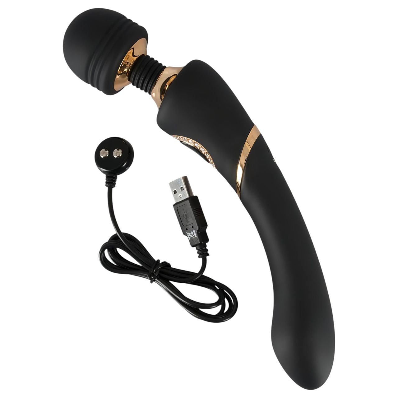 Cleopatra Wand - akkus, vízálló masszírozó vibrátor (fekete) Cleopatra Wand - akkus, vízálló masszírozó vibrátor (fekete)