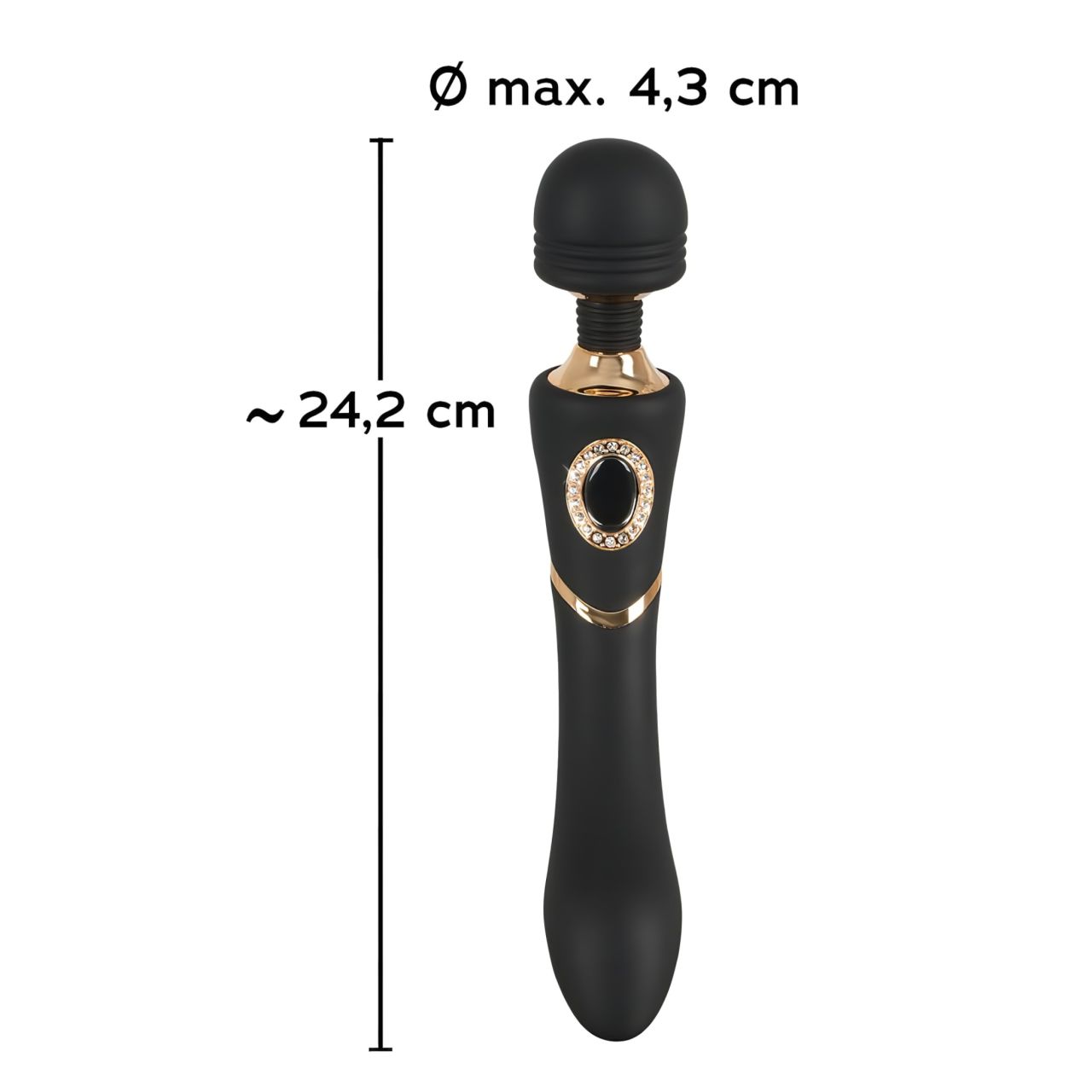 Cleopatra Wand - akkus, vízálló masszírozó vibrátor (fekete) Cleopatra Wand - akkus, vízálló masszírozó vibrátor (fekete)