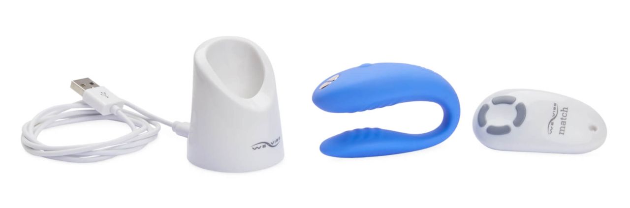 We-Vibe Match - vízálló, akkus párvibrátor (kék)