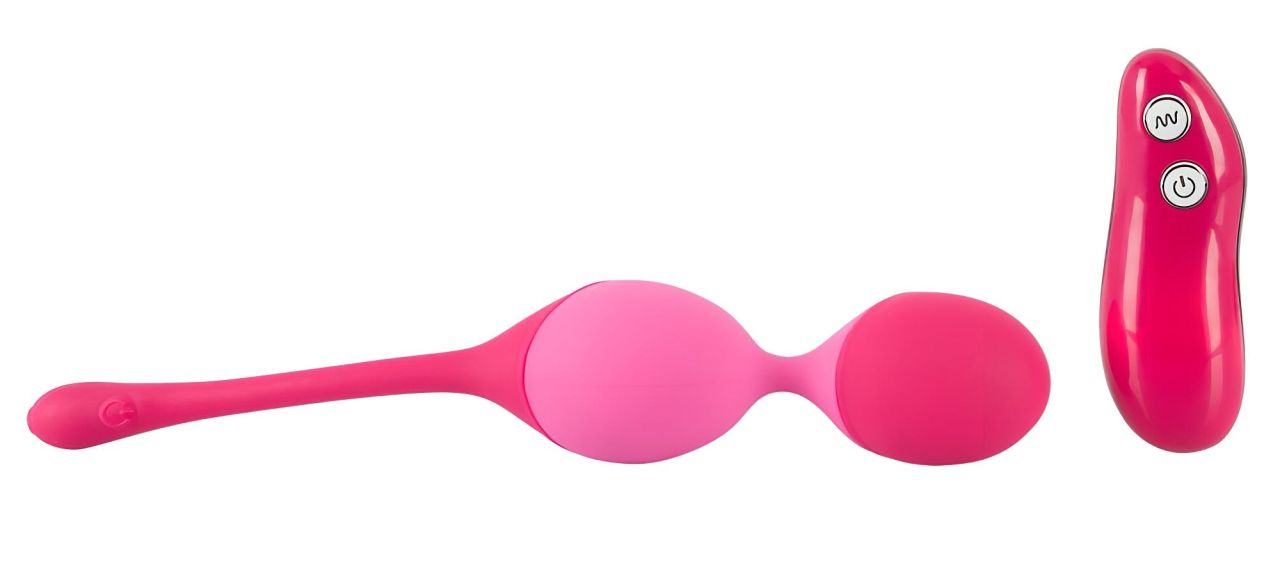 SMILE Love Balls - 82g -os, akkus, rádiós vibrációs tojás (pink)