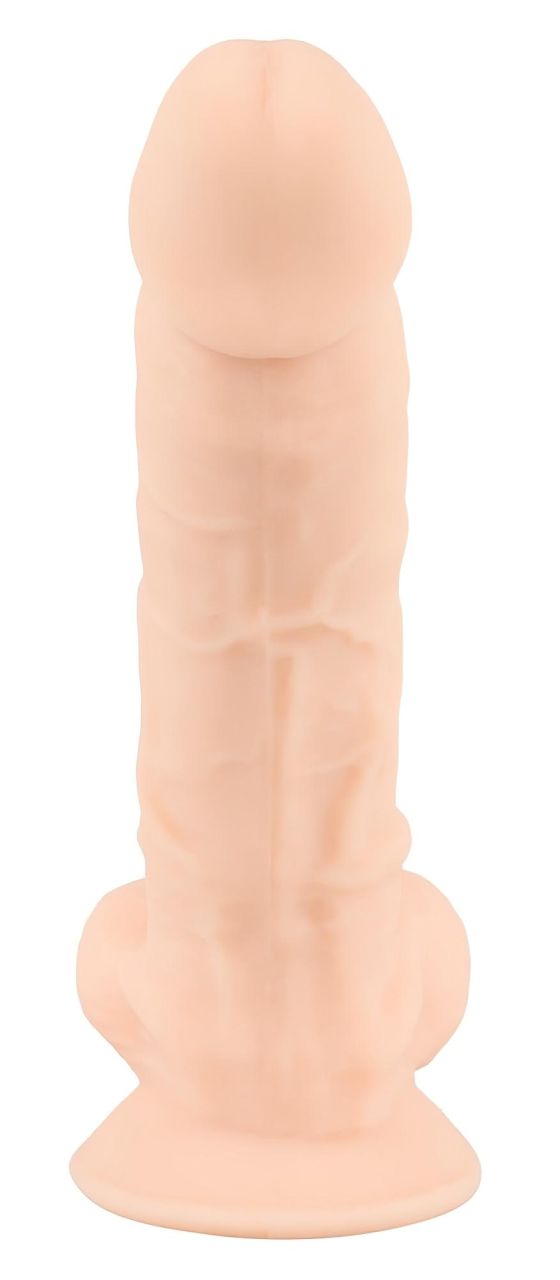 Silexd 7 - tapadótalpas dildó - 17,5cm (natúr)