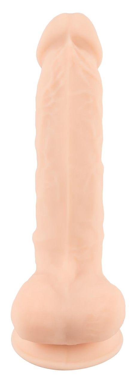 Silexd 7 - tapadótalpas dildó - 17,5cm (natúr)