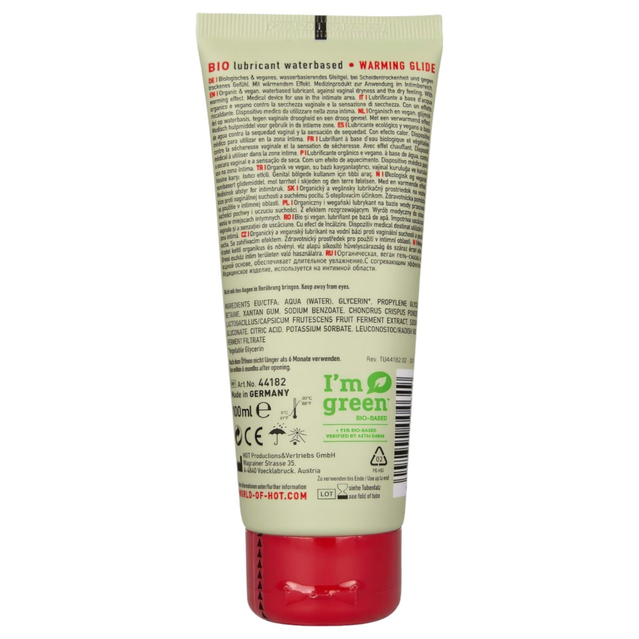HOT BIO Warming - melegítő hatású vegán síkosító (100ml) HOT BIO Warming - melegítő hatású vegán síkosító (100ml)