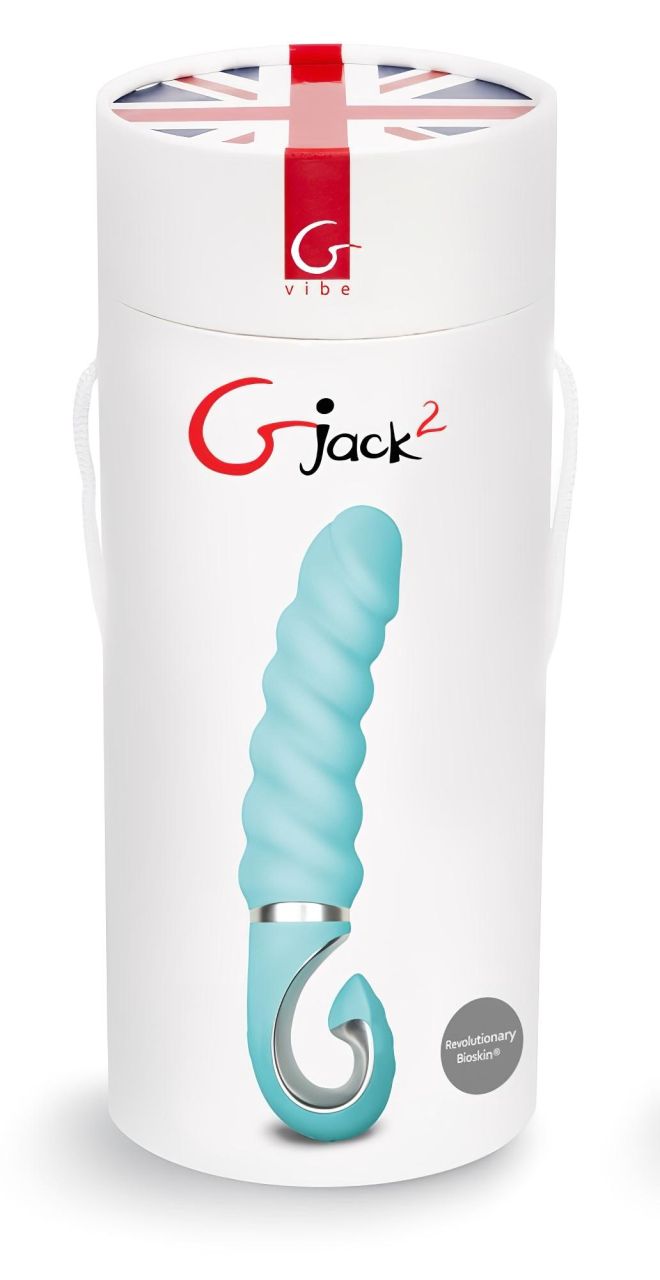 Gvibe G-jack 2- akkus, vízálló szilikon vibrátor (türkiz)