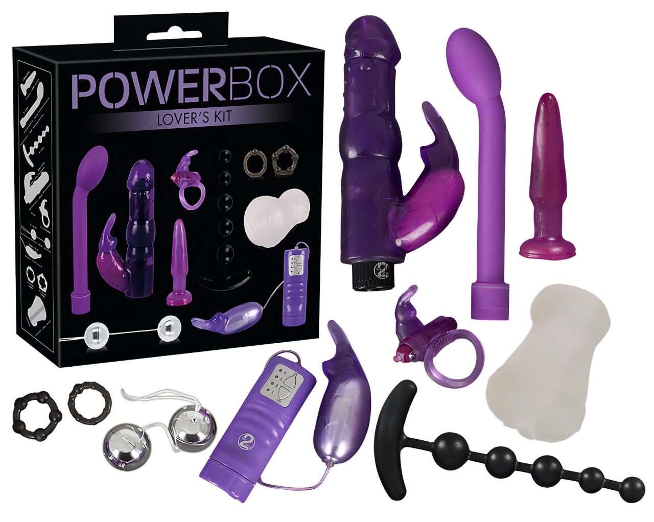 / You2Toys - PowerBox - nyuszis vibrátoros készlet (10 részes)