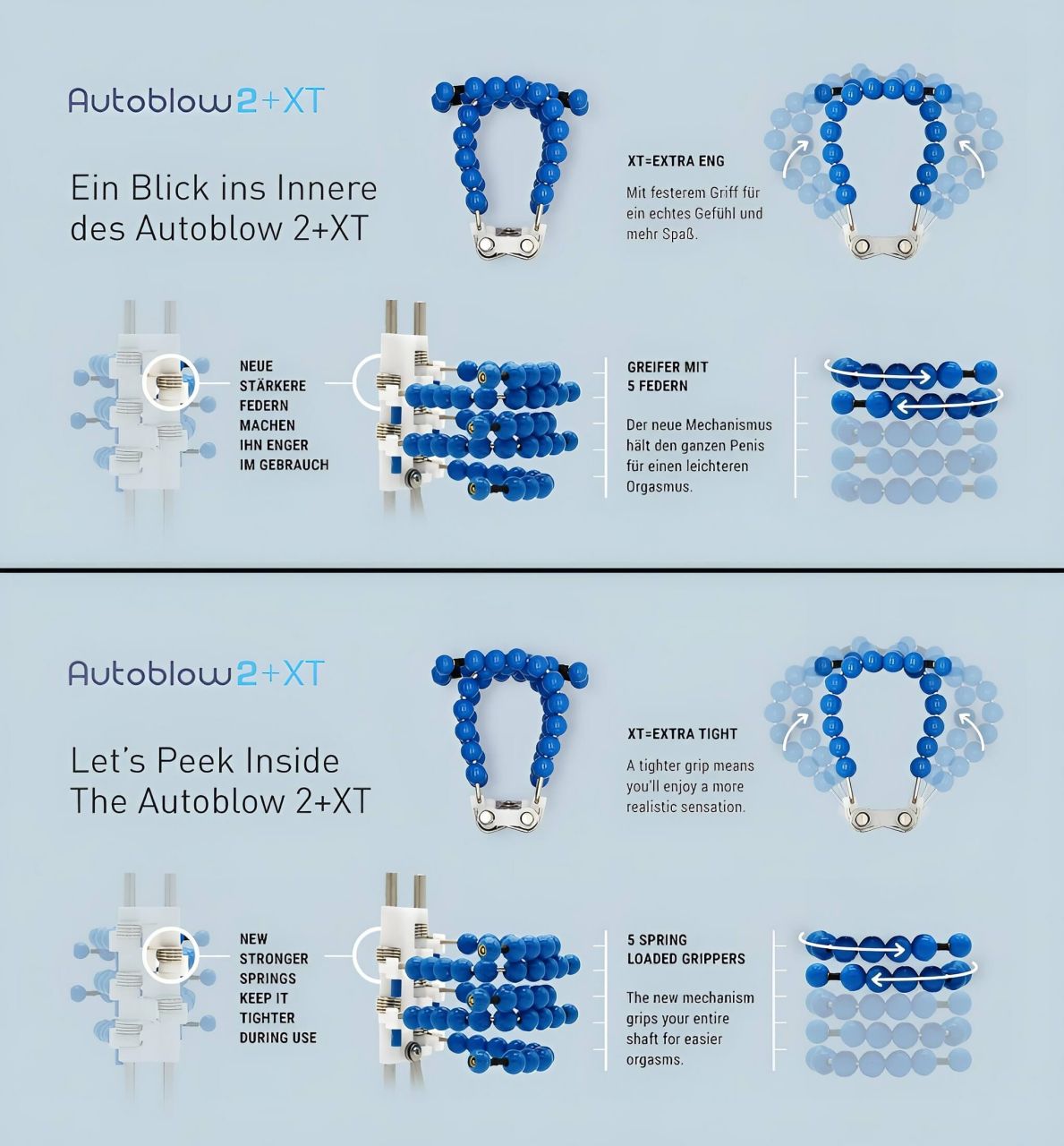 Autoblow 2+ XT - hálózati száj maszturbátor (A betéttel)