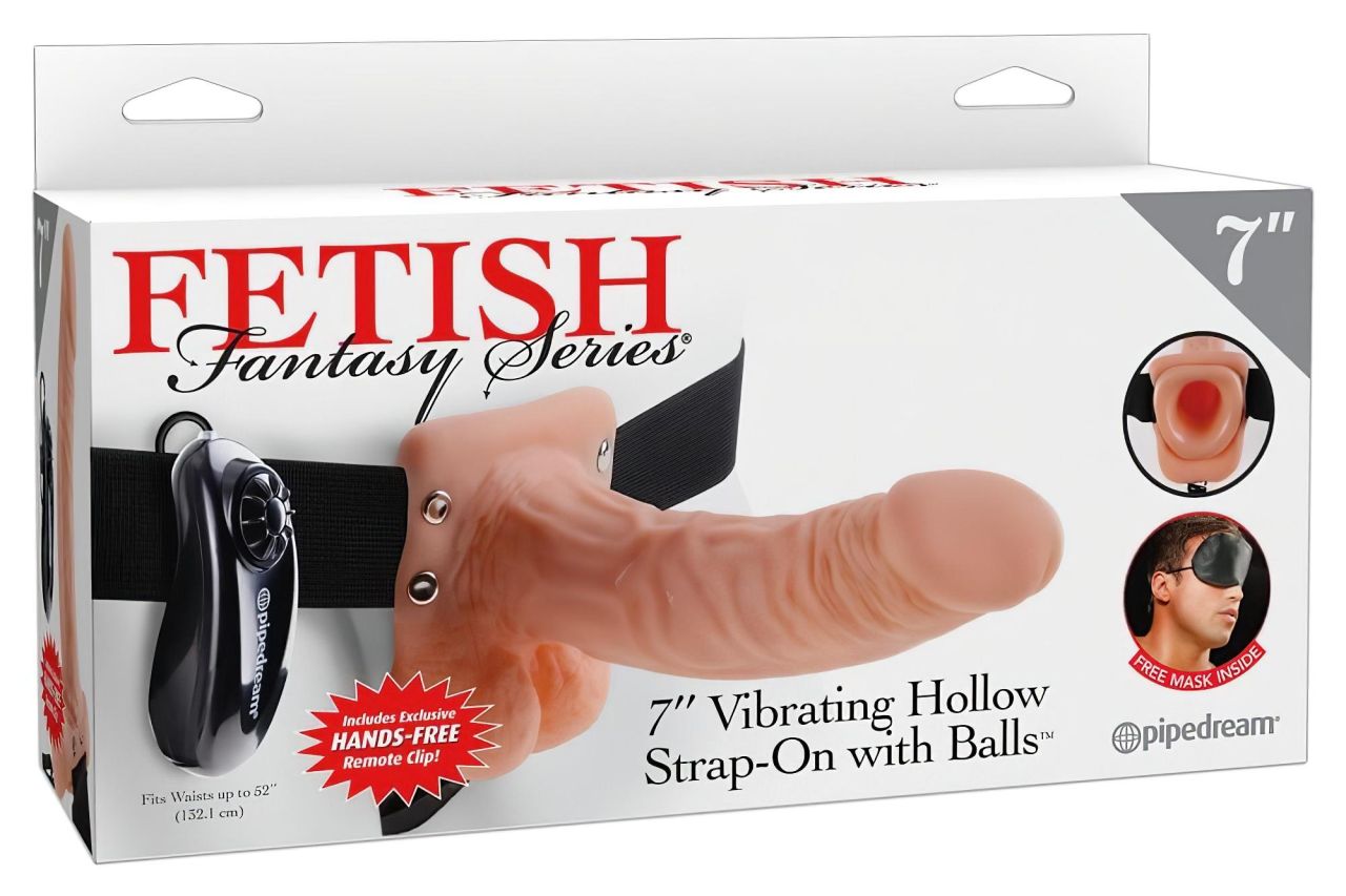 Fetish Strap-on 7 - felcsatolható vibrátor (natúr)