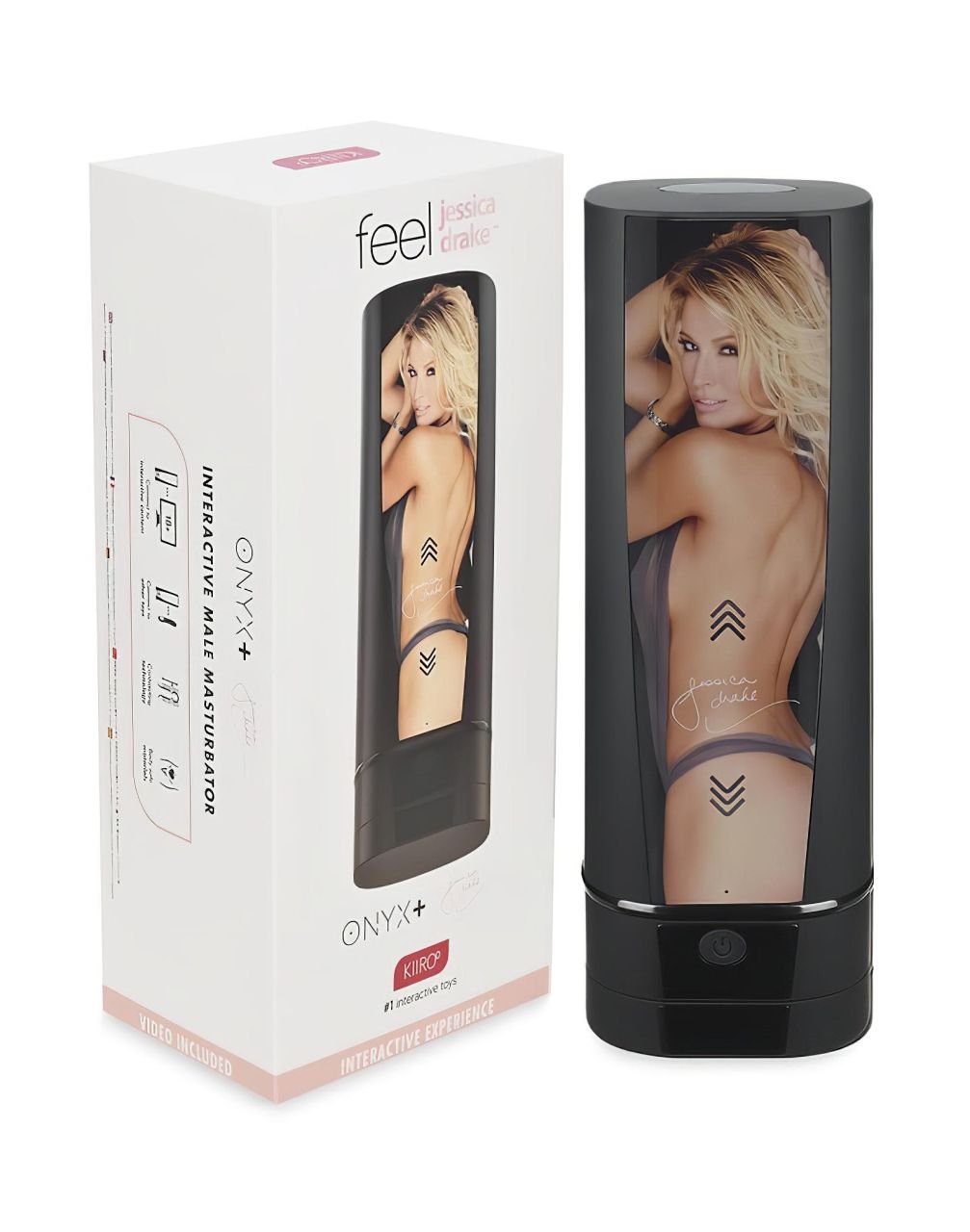 Kiiroo Onyx+ Jessica Drake Exp. - interaktív maszturbátor (fekete)