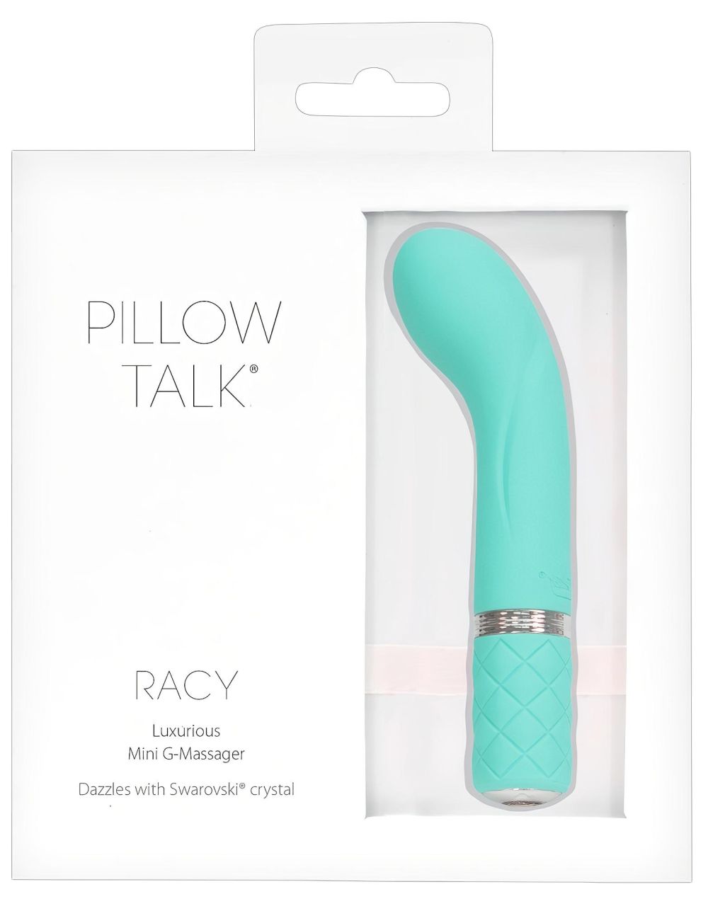 Pillow Talk Racy - akkus, keskeny G-pont vibrátor (türkiz)