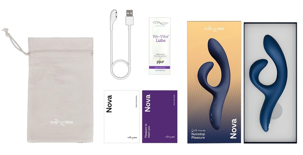 We-Vibe Nova 2 - akkus, okos csiklókaros vibrátor (kék)