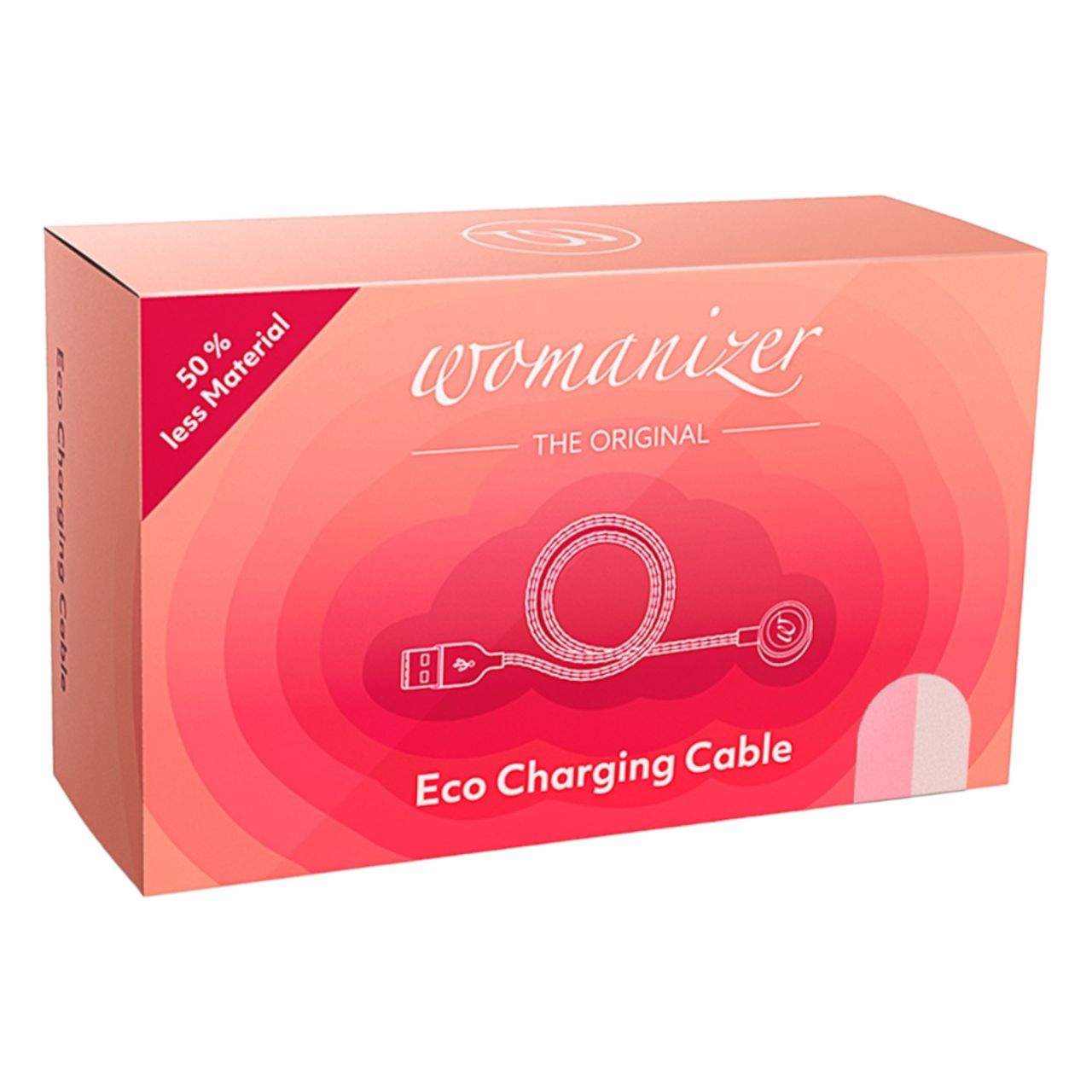 Womanizer Premium Eco - mágneses USB-töltőkábel (natúr)