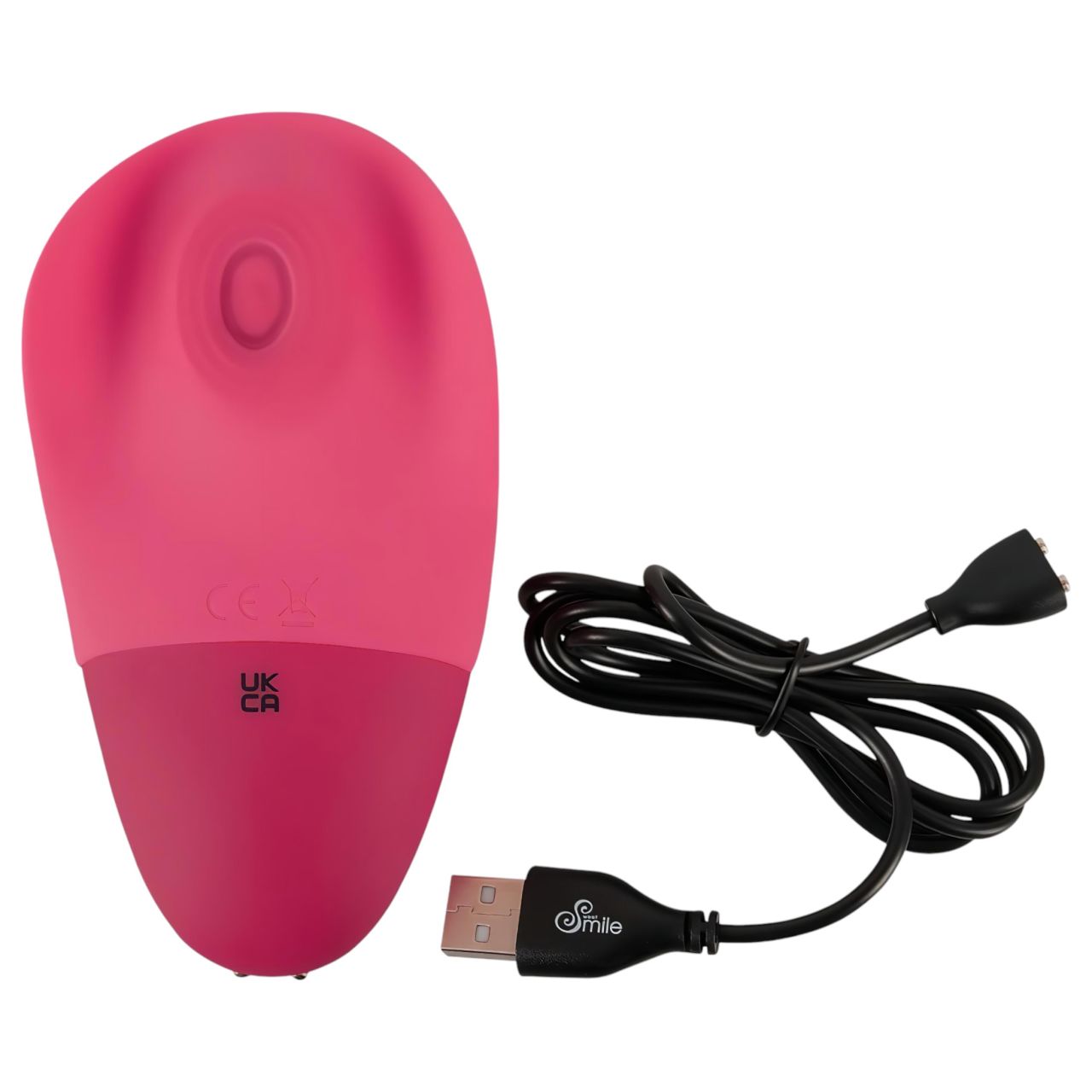 SMILE Thumping Touch - akkus, pulzáló csikló vibrátor (pink)