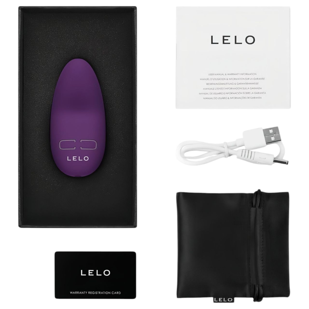 LELO Lily 3 - akkus, vízálló csiklóvibrátor (sötét lila)