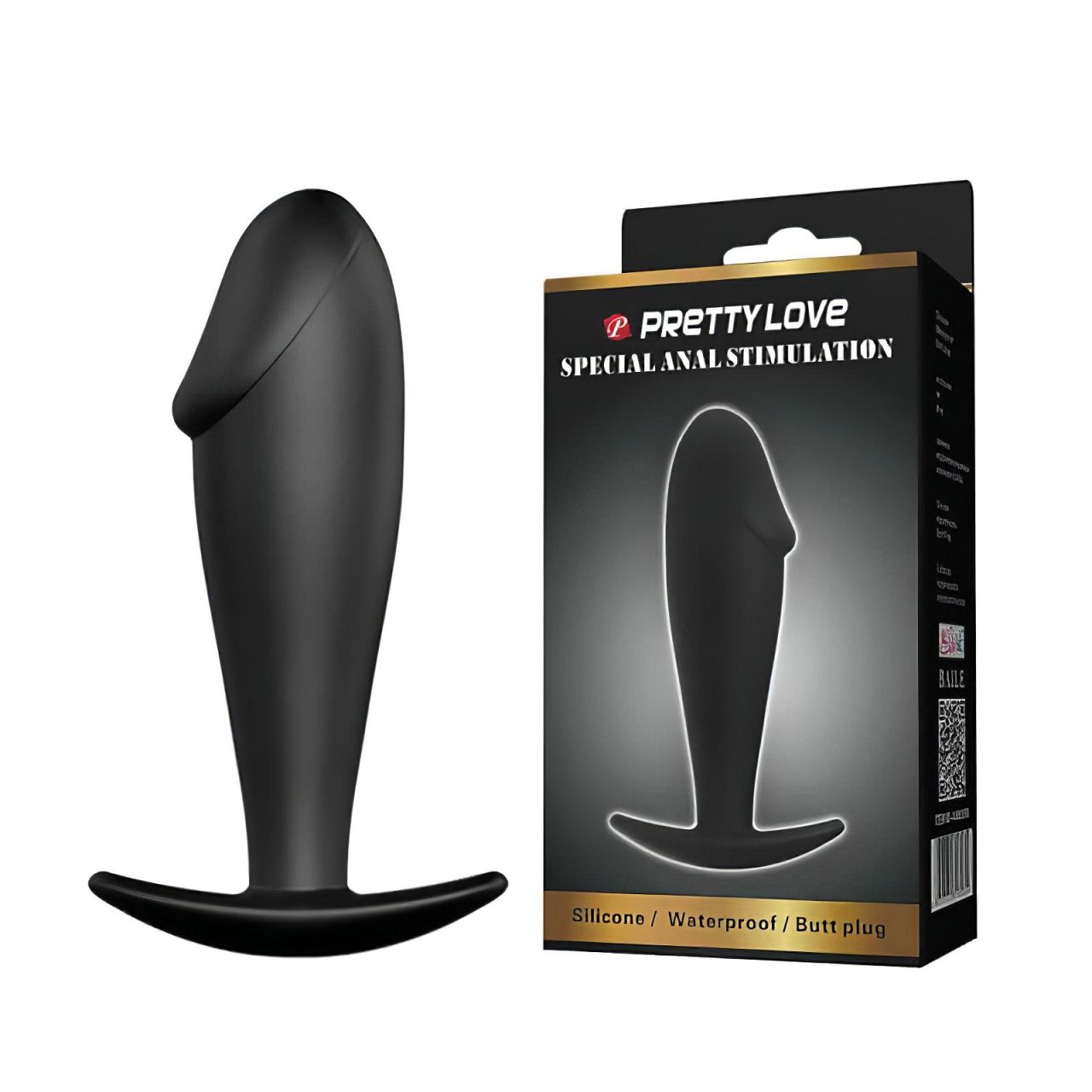 Pretty Love Anal Stimulation Plug - anál dildó (fekete)