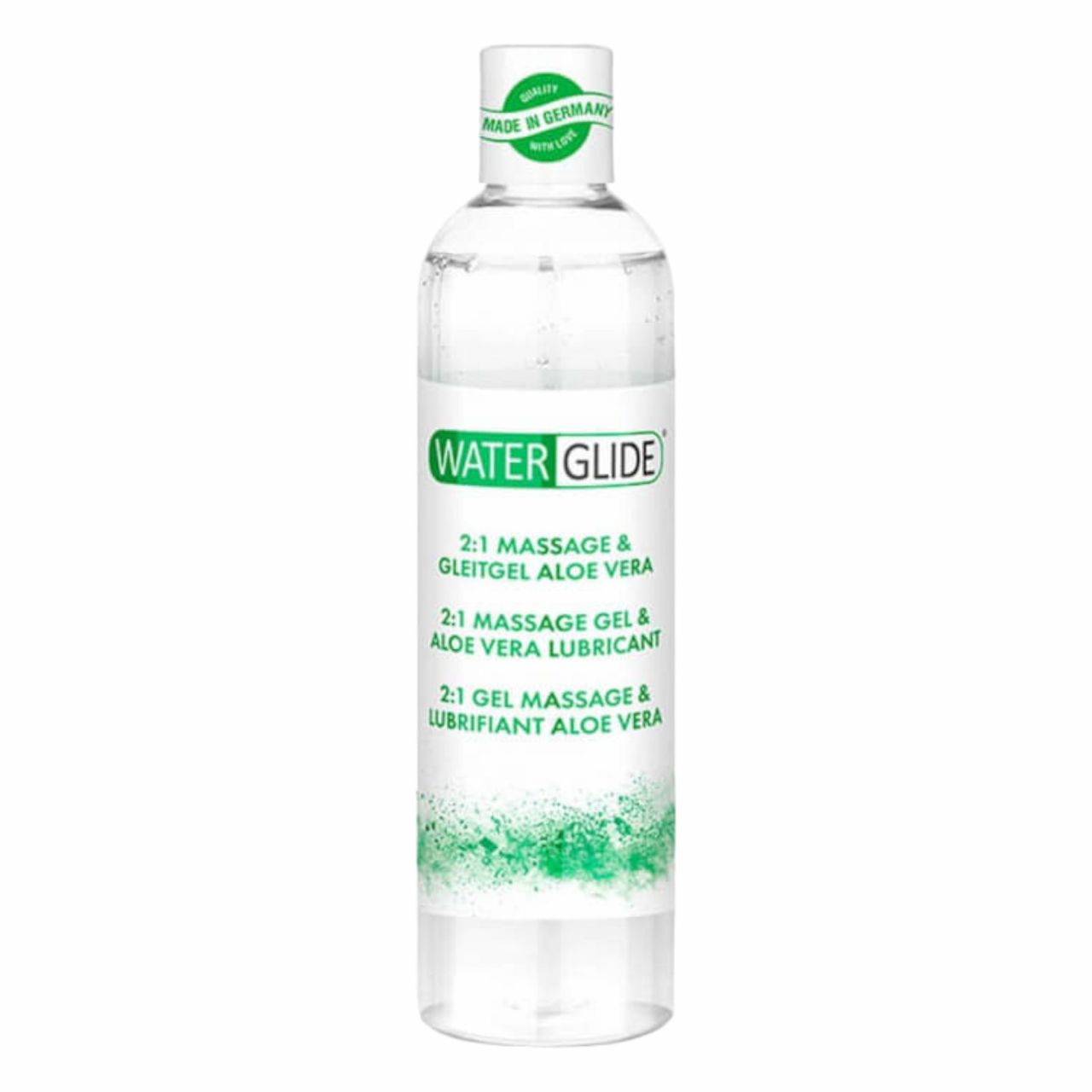 Waterglide 2in1 - aloe vera vízbázisú síkosító és masszázsgél (300ml)