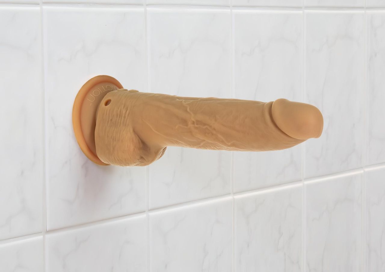 Naked Addiction Thrusting 9 - rádiós, lökő vibrátor - sötét (23cm)