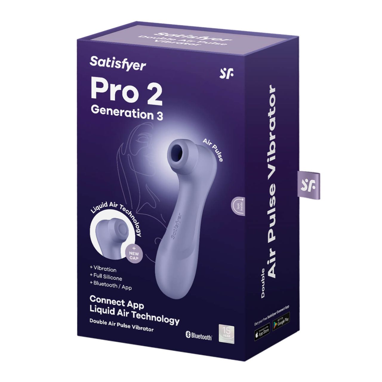 Satisfyer Pro 2 Gen3 - okos léghullámos csiklóizgató (lila)