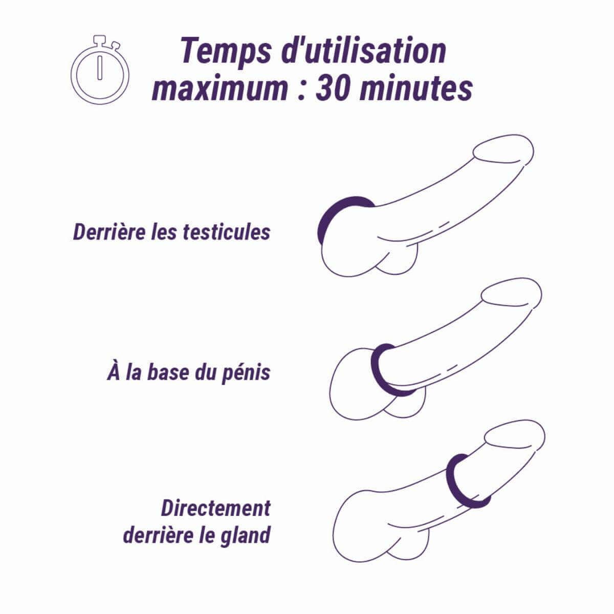 Boners - szilikon péniszgyűrű szett - 3db (szürke)