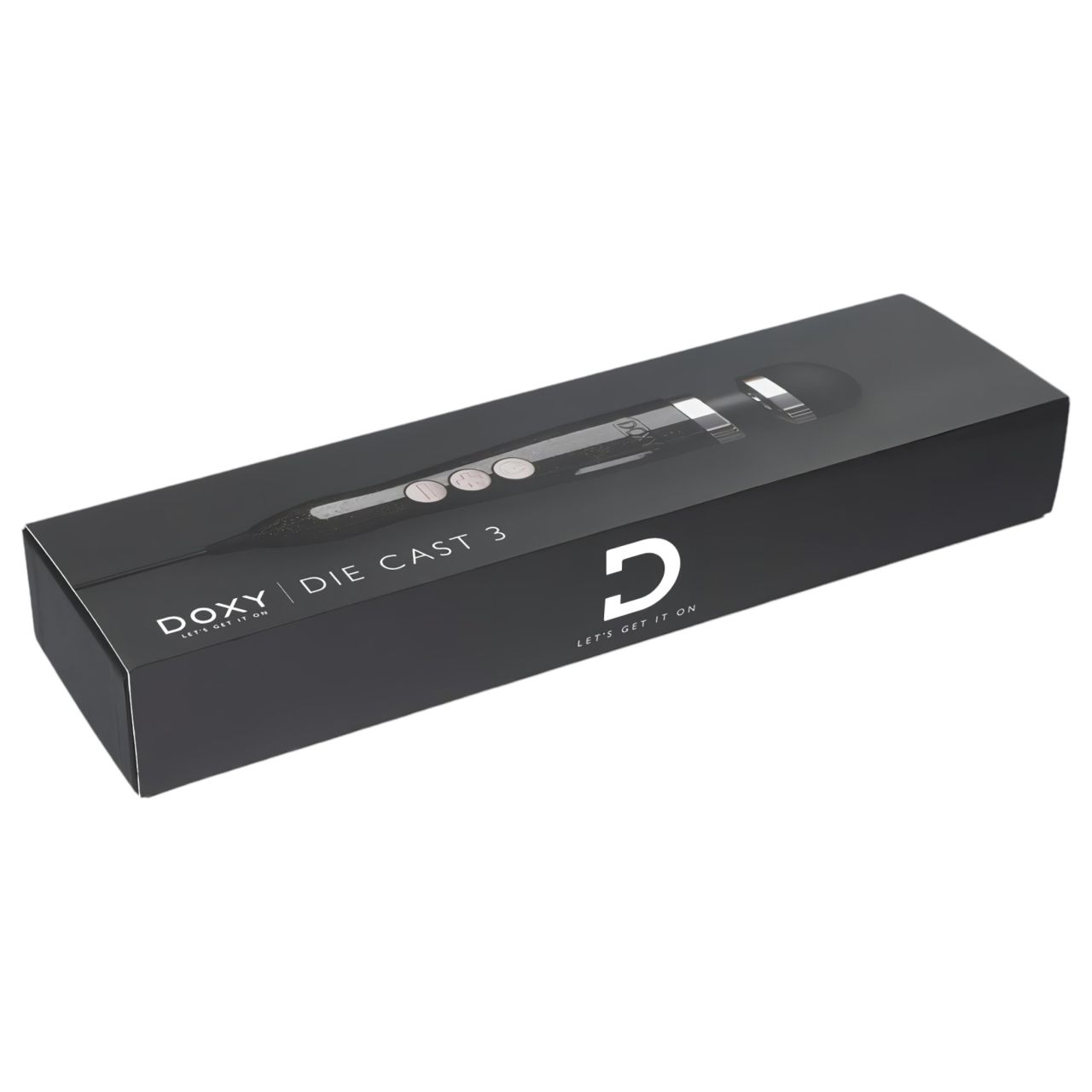 Doxy Die Cast 3 Wand - hálózati masszírozó vibrátor (fekete)