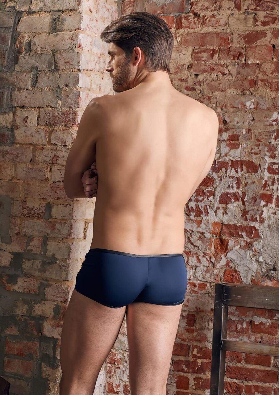 NEK - fekete fűzős-necc betétes boxer (kék) NEK - fekete fűzős-necc betétes boxer (kék)